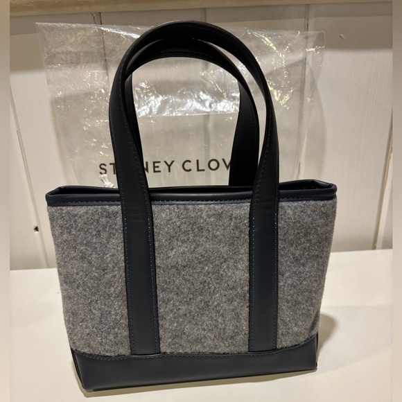 Stoney Clover Lane Gray Felt Mini Tote with Black Trim- Firm price - Picture 5 of 8